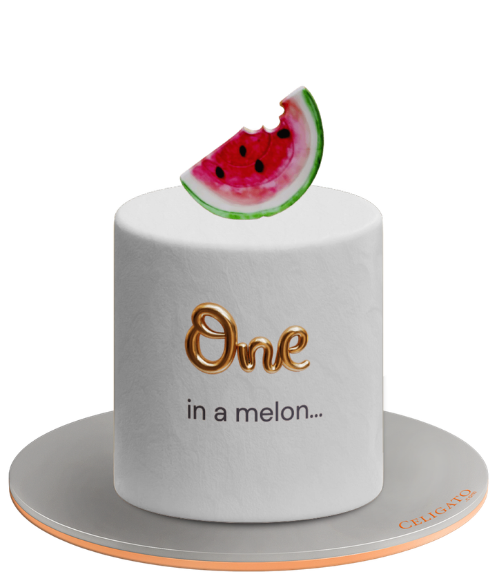 One Watermelon cake