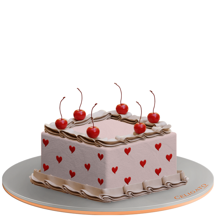 I heart cherries cake