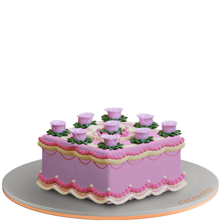 Rose fields cake