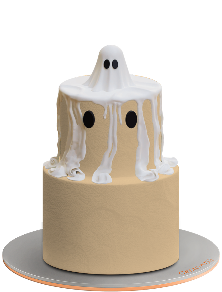 Ghost cake on transparent background