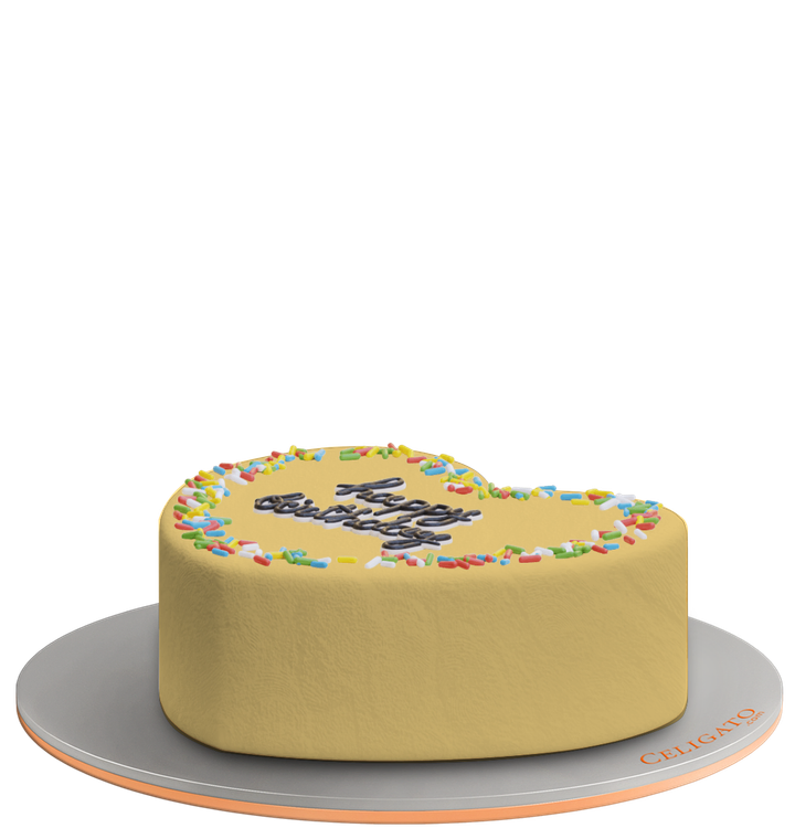 HBD cake on transparent background