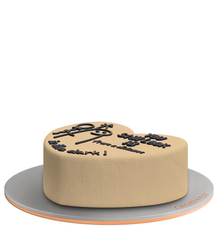 Still 18 Kids Heart Cake on transparent background