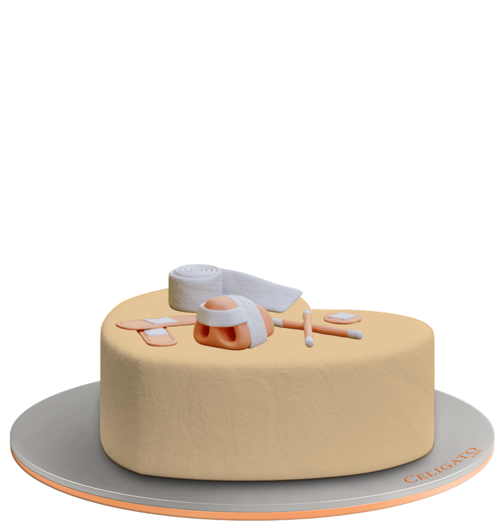 New Nose Kit cake on transparent background