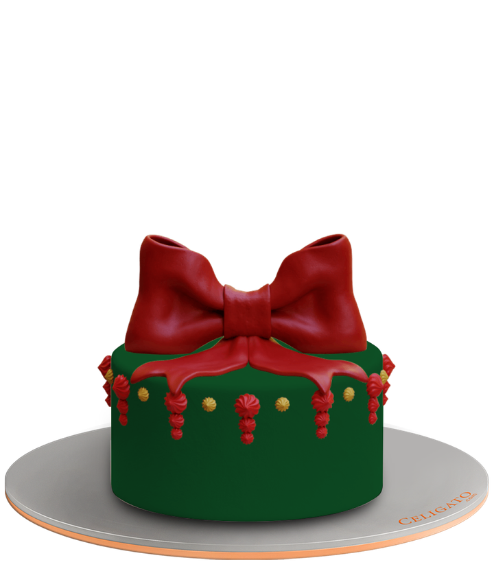 Festive Ribbon cake
