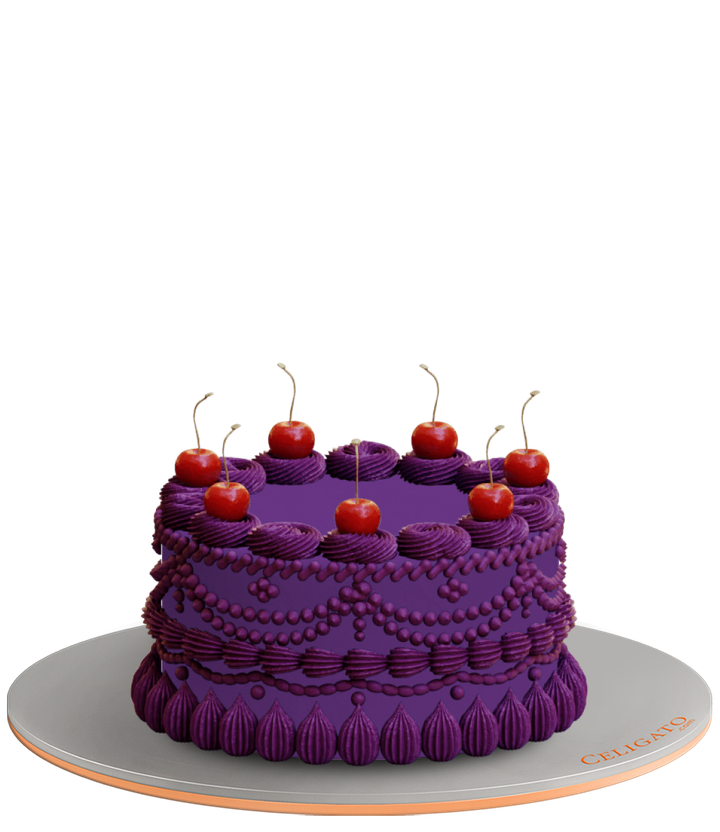 Retro Cherries cake