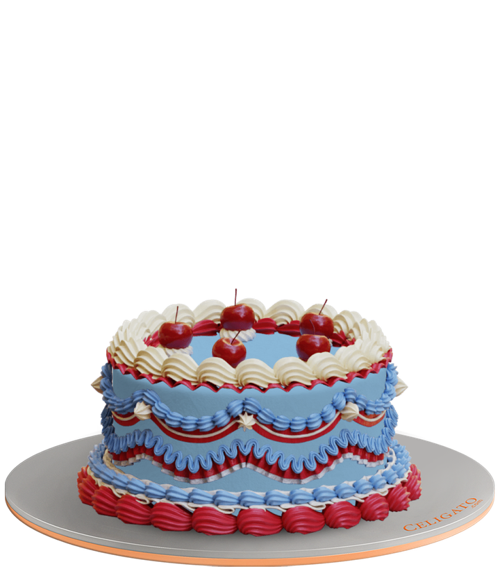 Sweet cherry cake