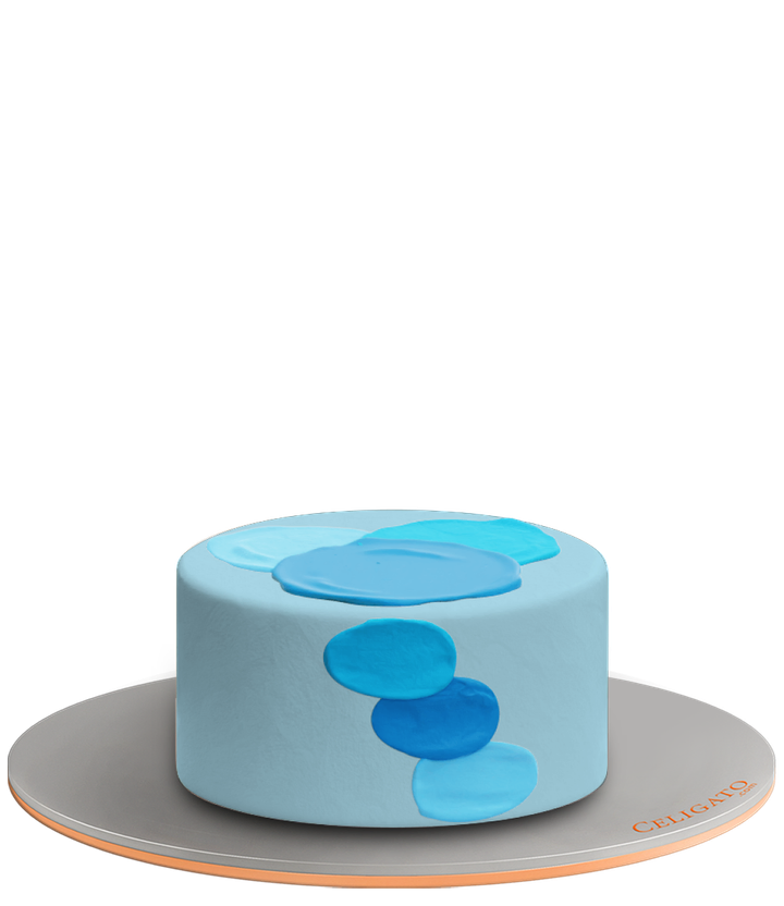 Blushed Blue cake