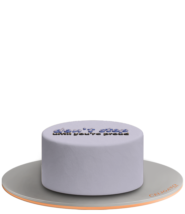 Dont Stop cake on transparent background
