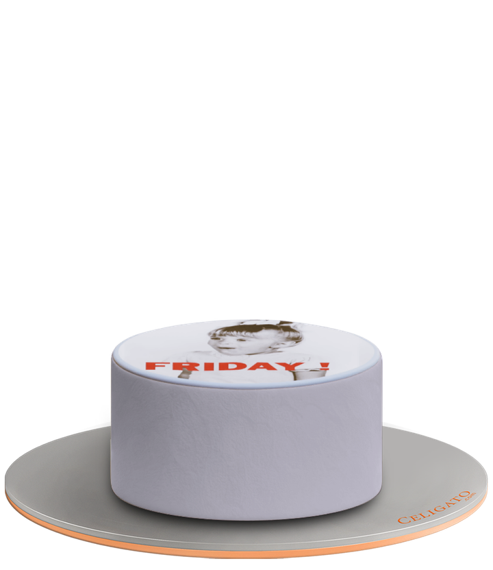 Friday cake on transparent background