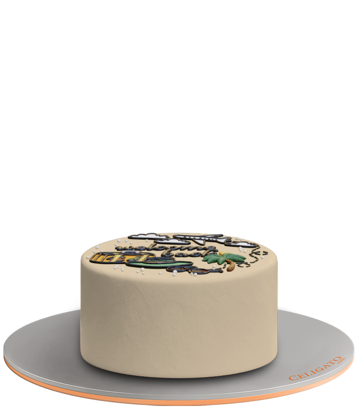 Back From Holiday cake