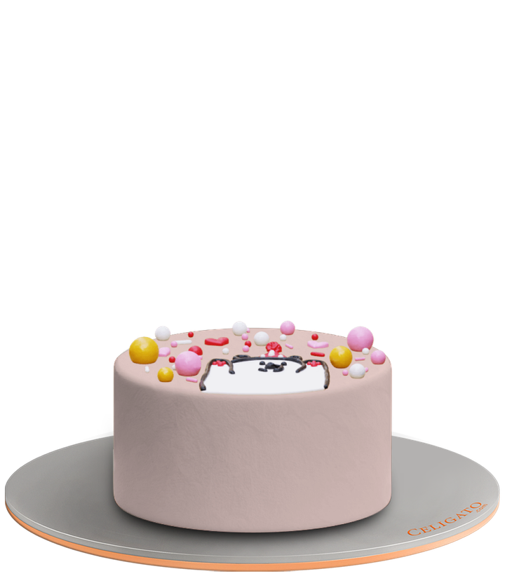 Bear's Party cake on transparent background