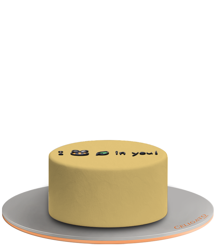 Believe In You cake on transparent background