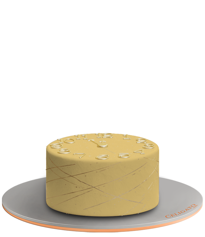 Golden Countdown Kids Mini Standard Cake on transparent background