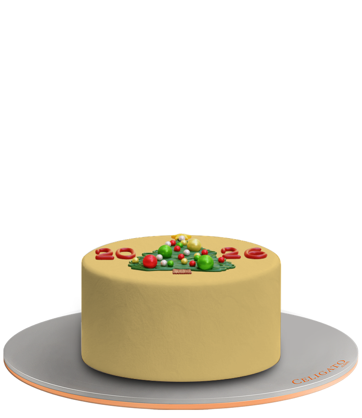 Holiday Tree Kids Mini Standard Cake on transparent background