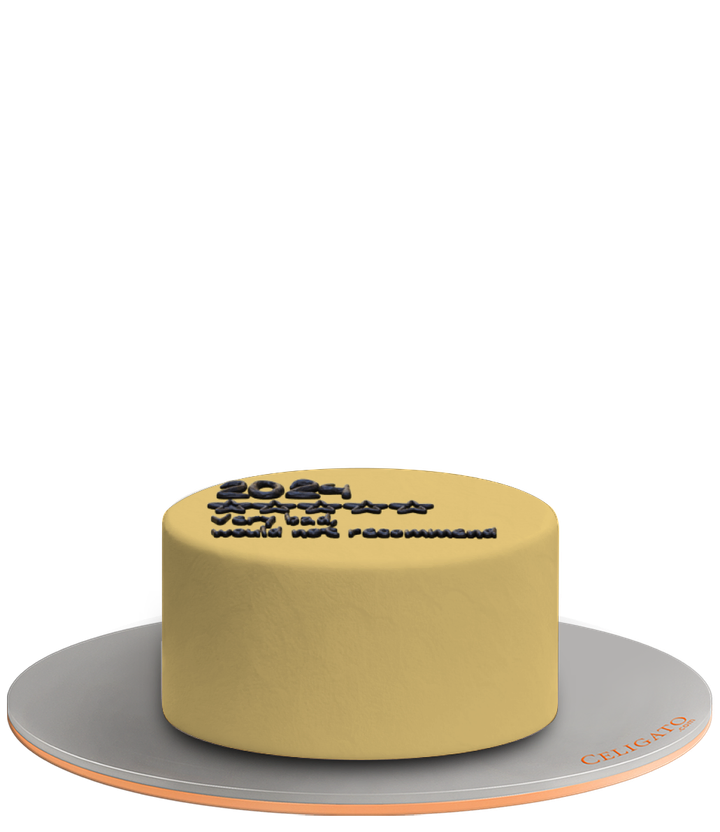 Year Rating cake on transparent background