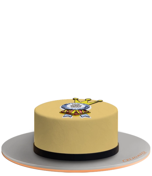Super Hero cake on transparent background