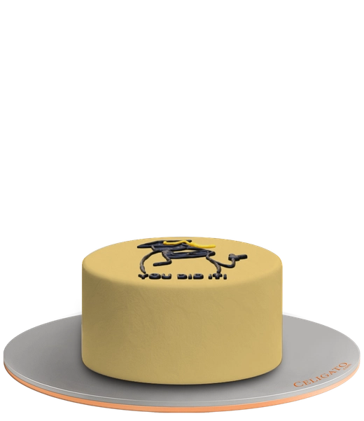 You Did It cake on transparent background