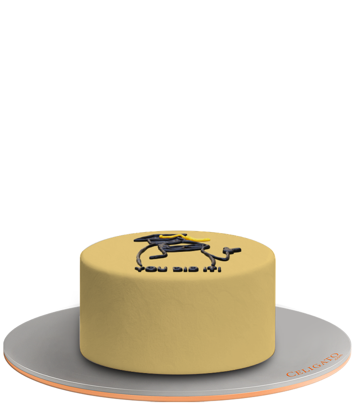 You Did It cake on transparent background