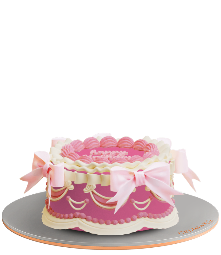 Pink Ribbons cake