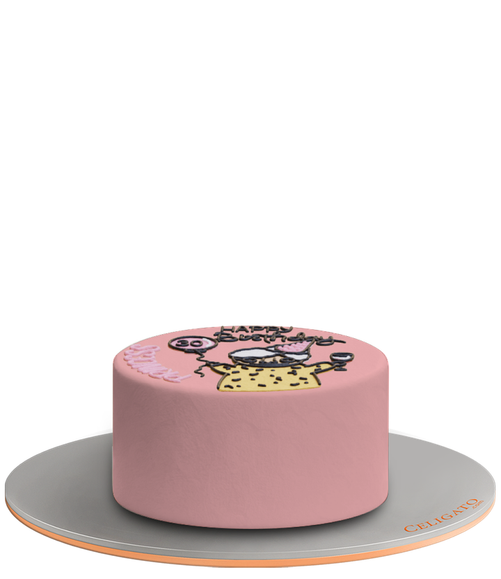 30& a princess cake on transparent background