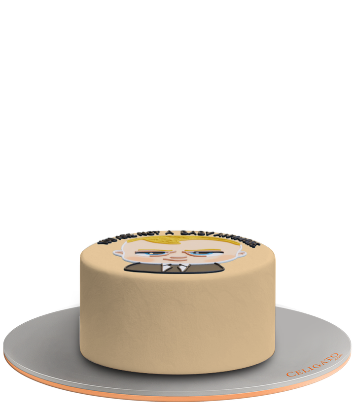 Baby Boss cake on transparent background