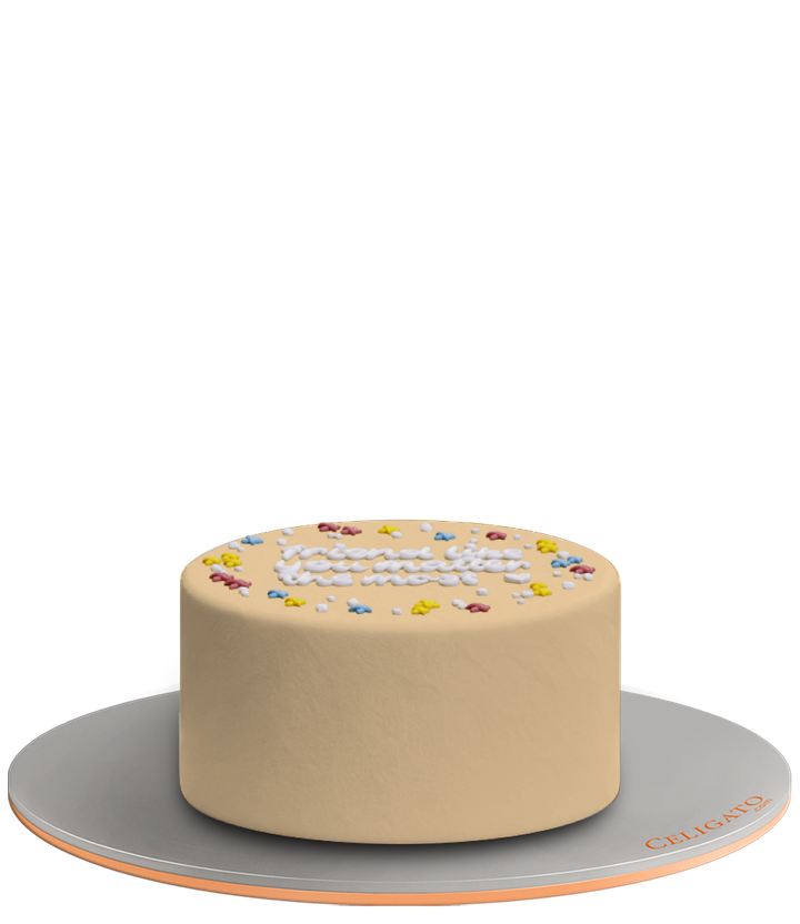Friends Forever cake on transparent background