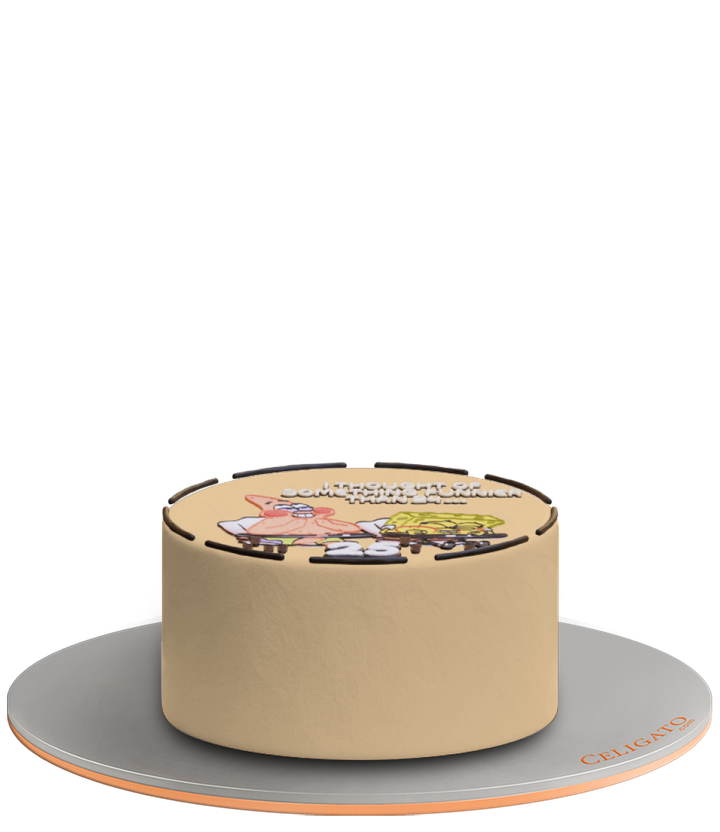 Funnier than 24 cake on transparent background