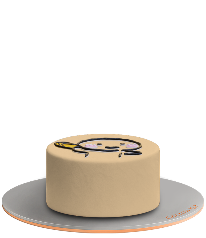 Slipper Slap cake on transparent background