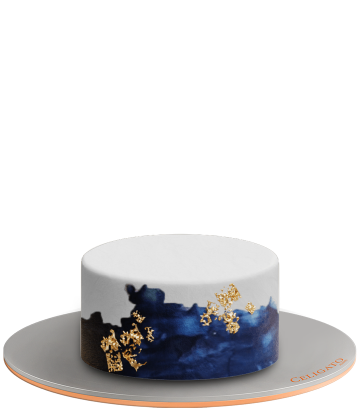 Blue Smear cake