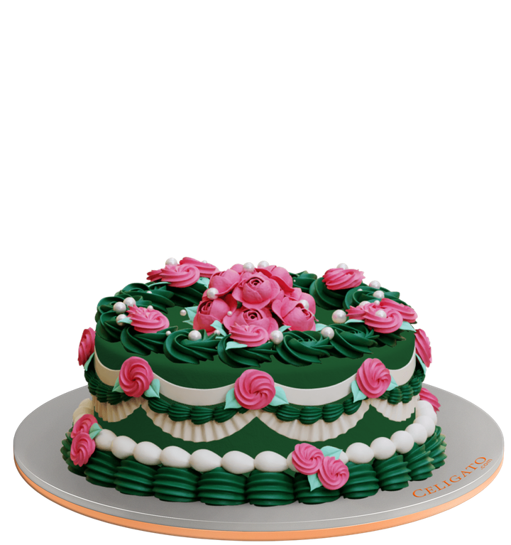 Blush Retro cake