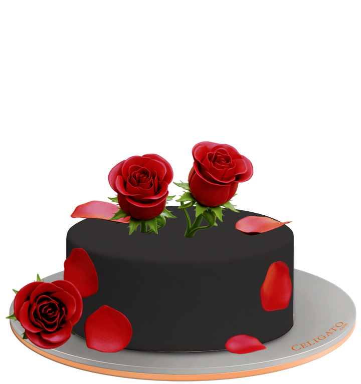 Classic roses cake