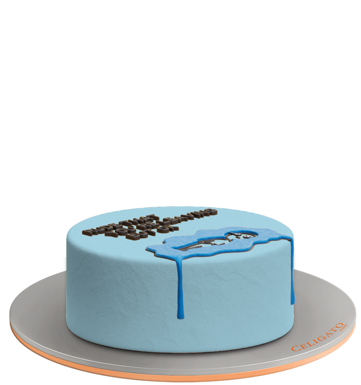 Flood Of Tears cake on transparent background