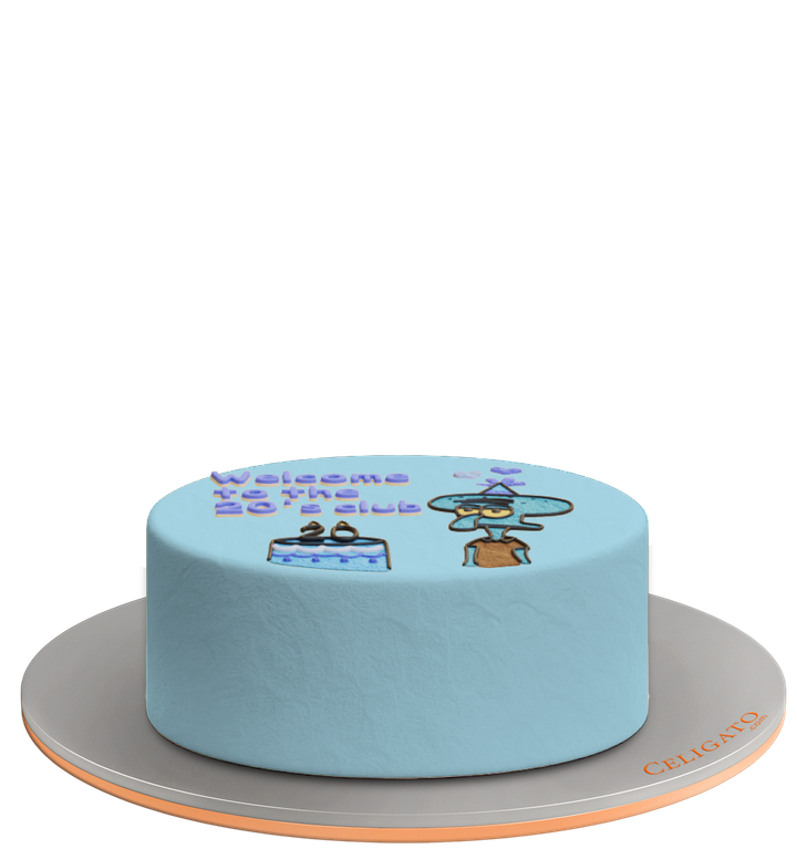 Join The Club cake on transparent background