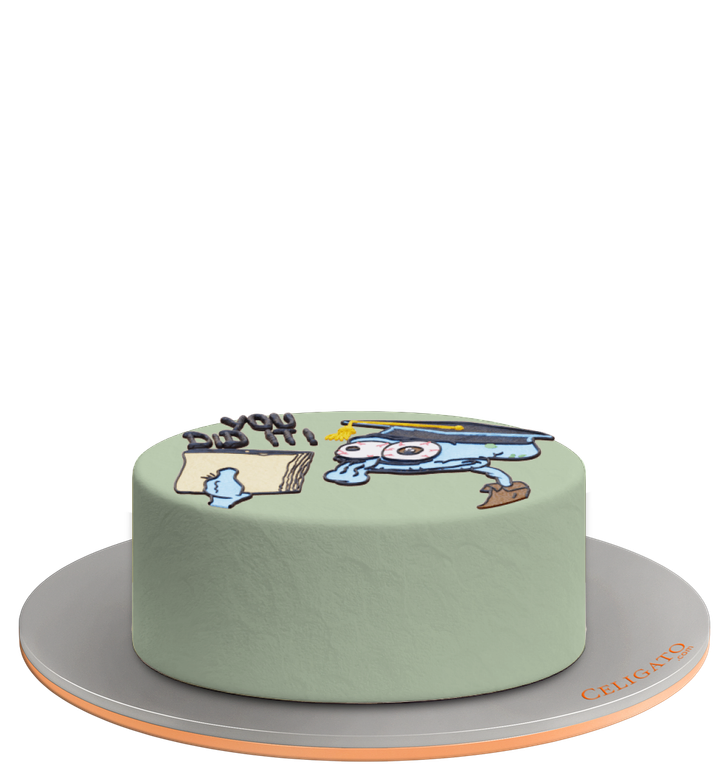 Squidward cake on transparent background