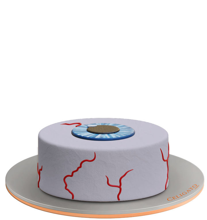 Eyes cake on transparent background