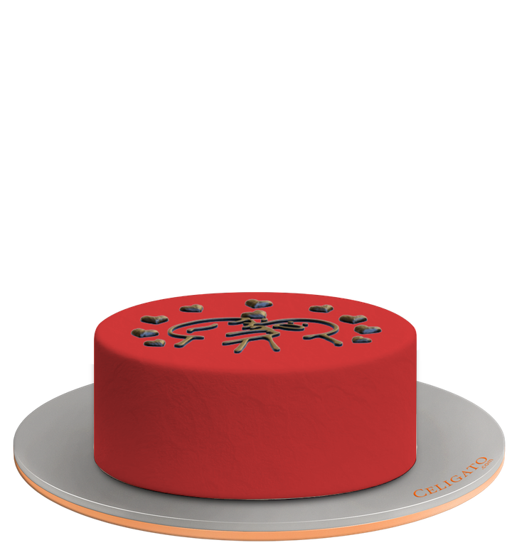 Hugs & Kisses cake