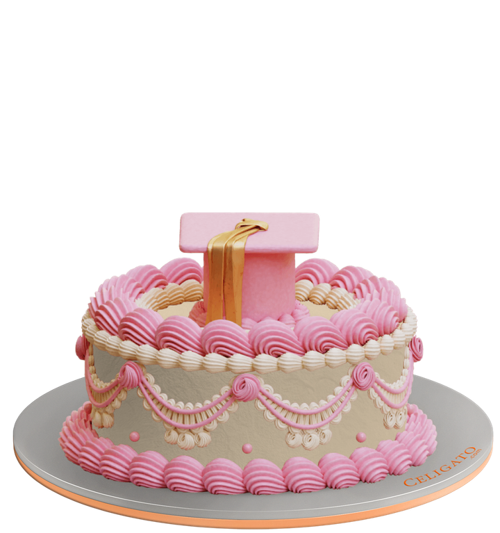Graduation in Pink cake