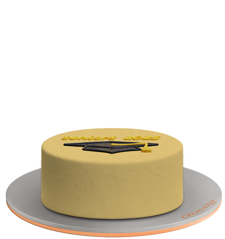 Graduation Hat Seniors Cake on transparent background
