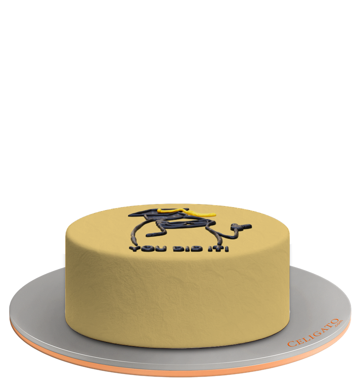 You Did It cake on transparent background