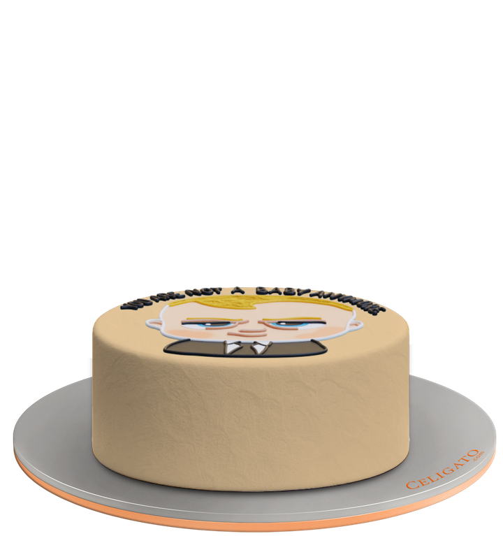 Baby Boss cake on transparent background
