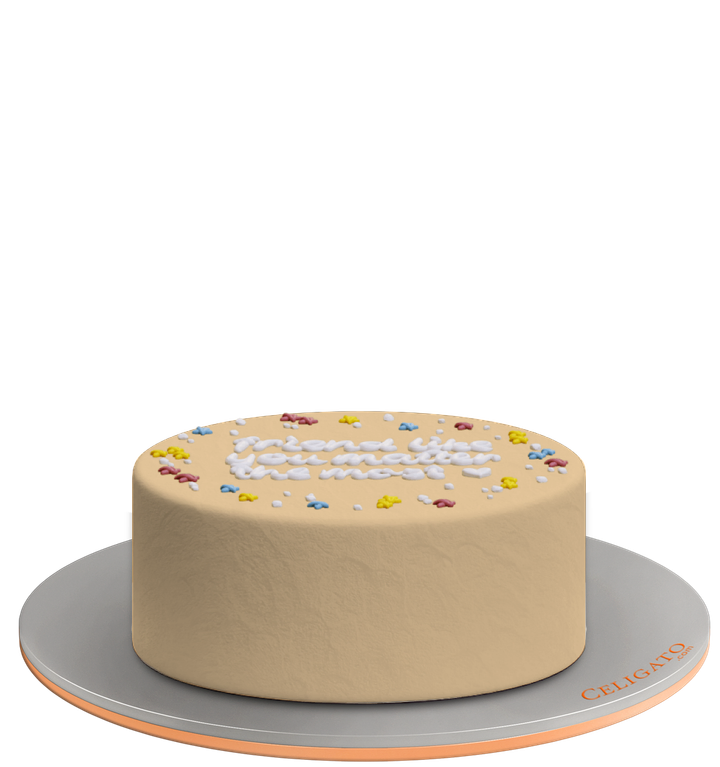 Friends Forever cake on transparent background