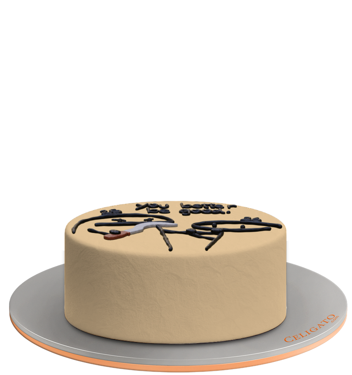 Be Good cake on transparent background