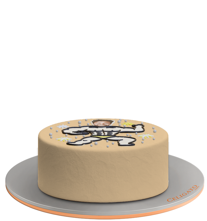 Gym Body cake on transparent background