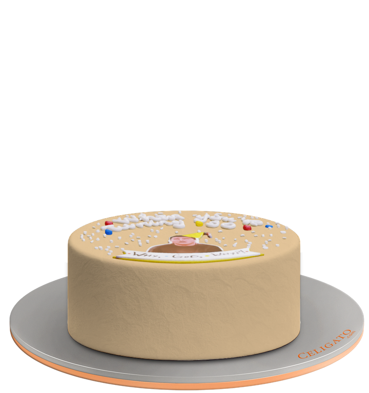 Turning 30 cake on transparent background