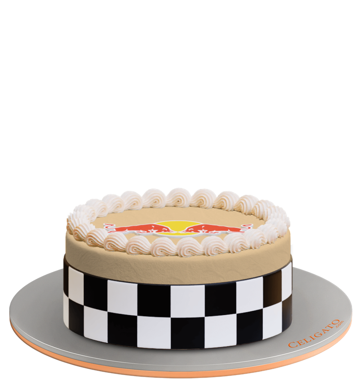 Team Redbull cake on transparent background