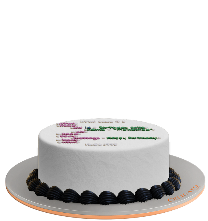 HTML Code cake on transparent background
