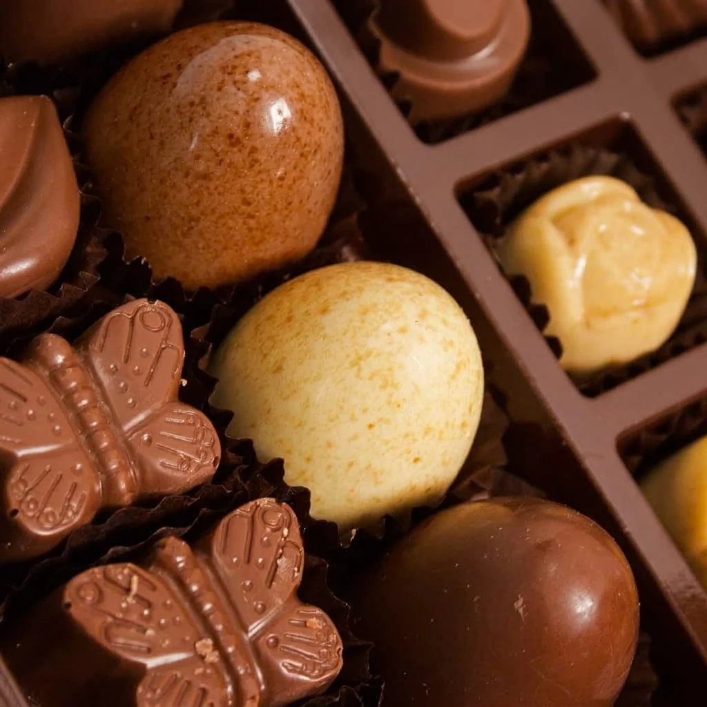 شوكولاتة فويلا البلجيكية ومزهرية 25 وردة بيضاء
